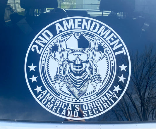 2nd Amendment, America’s Original decal- 11 inch