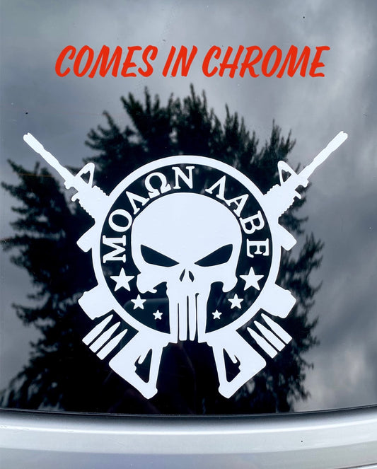 Molon Labe punisher decal