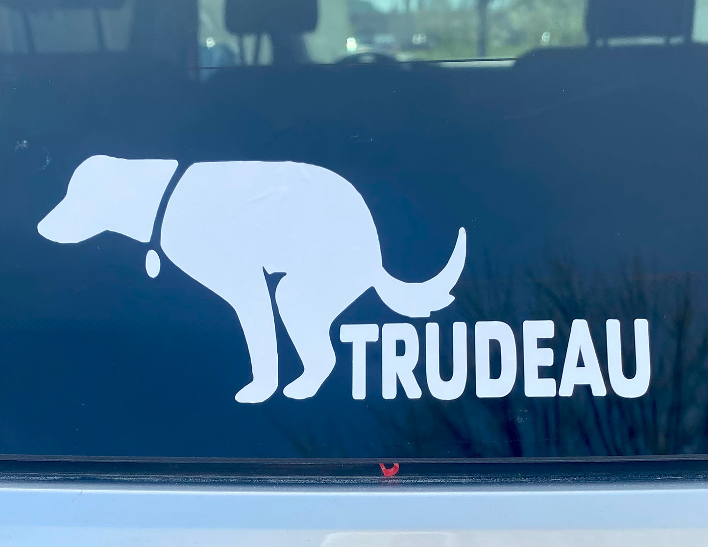 Poop on Trudeau decal