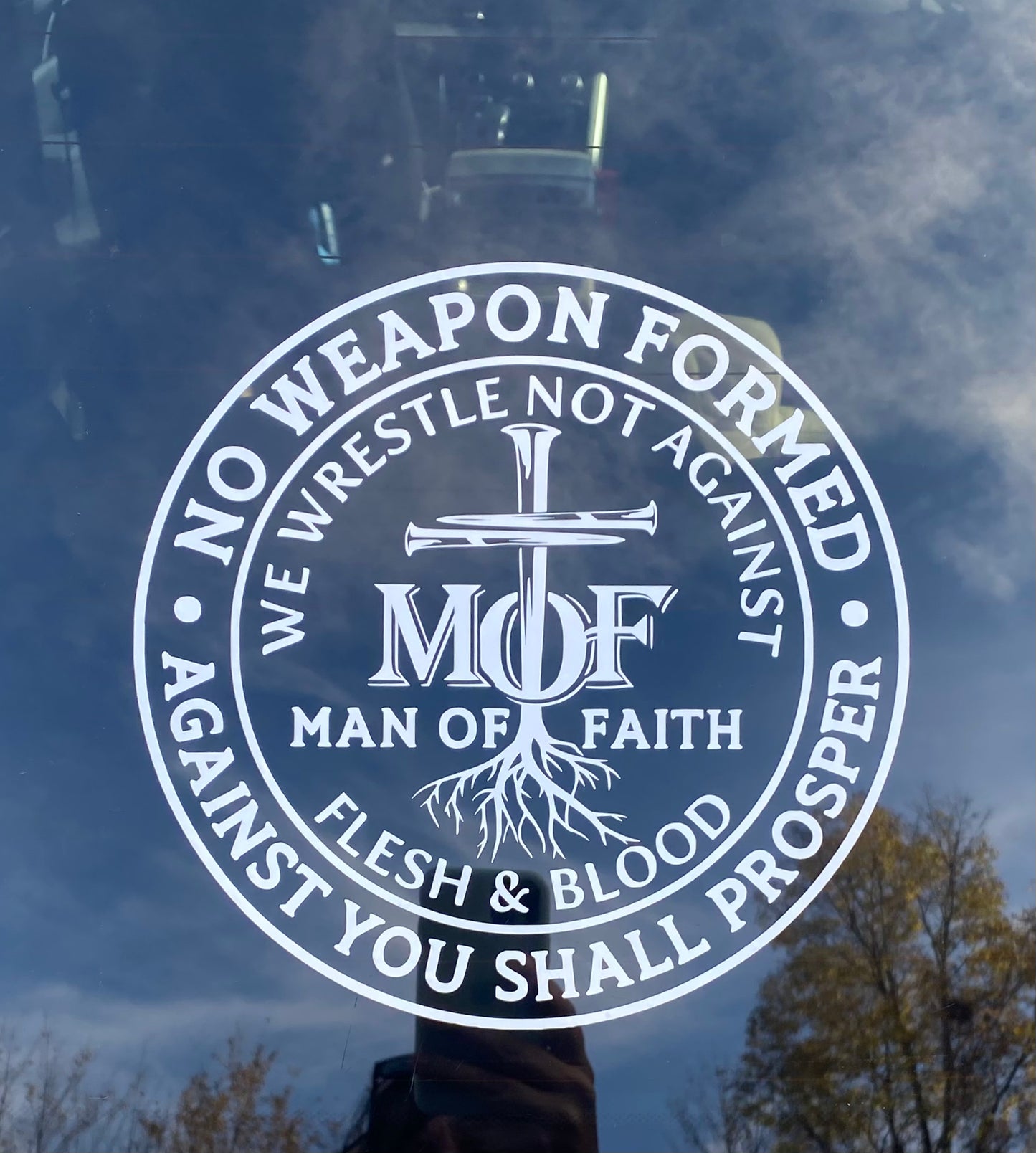 Man of Faith decal