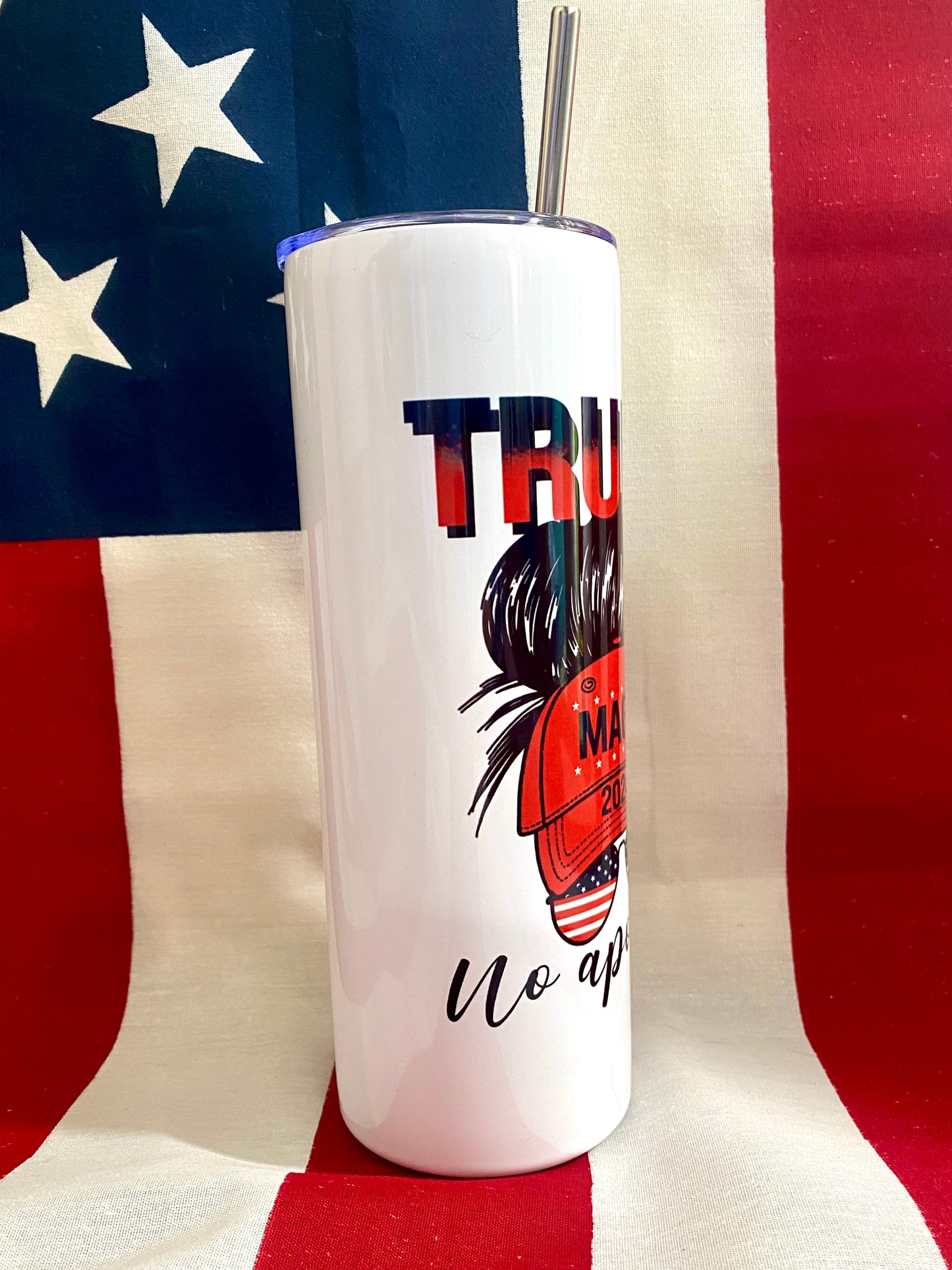 Trump Girl No Apologies tumbler