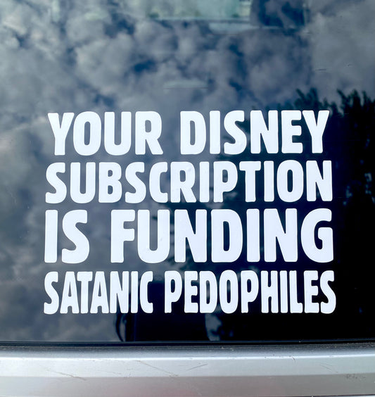 Your Disney Subscription Is Funding P3dos decal