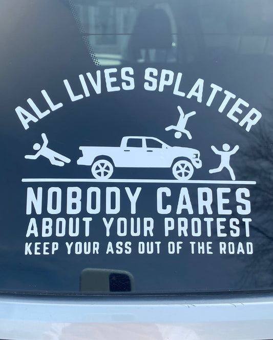 All Lives Splatter decal