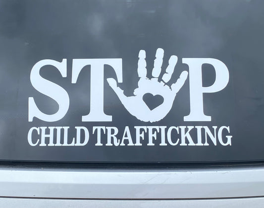 STOP Child Trafficking decal