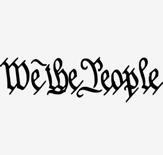 We The People 24x7 inch decal