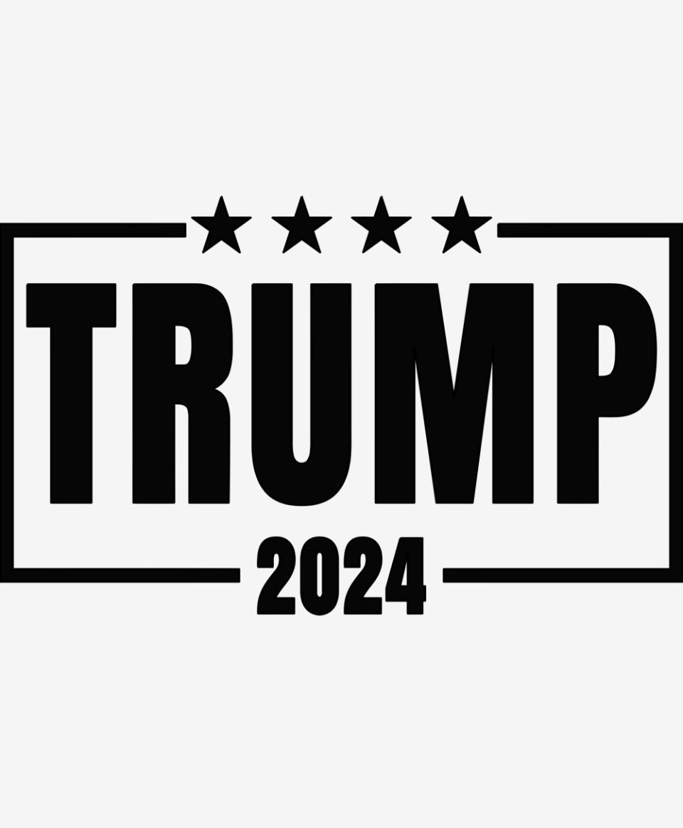 The Trump 2024 decal bundle- one 8 inch and two 6 inch decals.